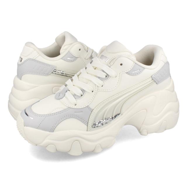 PUMA PULSAR WEDGE WMNS SEQUIN プーマ パルサー ウェッジ シークイン レディース WARM WHITE/GLACIAL GRAY ホワイト 400978-01の通販は