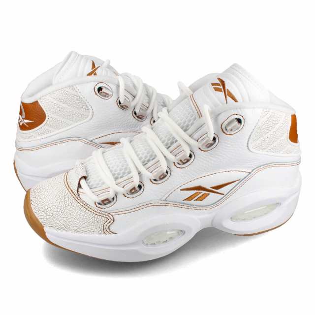 Reebok QUESTION MID リーボック クエスチョンミッド メンズ FTWR WHITE/SOFT CARAMEL/FTWR WHITE ホワイト 100033893