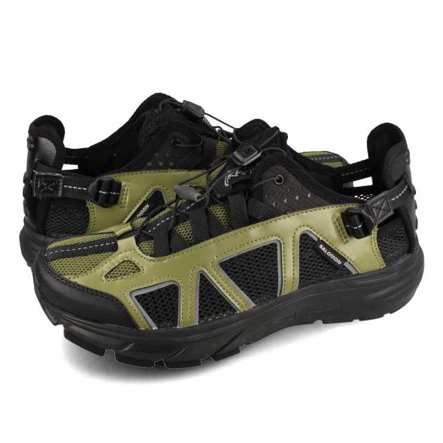 SALOMON TECHSONIC FOR GRAMICCI サロモン テックソニック フォー グラミチ メンズ スニーカー MAYFLY/BLACK/MONUMENT ブラック オリーブ