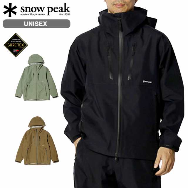 SNOW PEAK GORE-TEX RAIN JACKET スノーピーク ゴアテックス レイン ジャケット 防水 メンズ レディース JK-24SU003