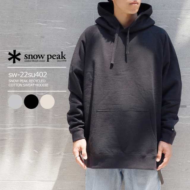 SNOW PEAK RECYCLED COTTON SWEAT HOODIE スノーピーク リサイクル コットン スウェット フーディー メンズ レディース トップス パーカ