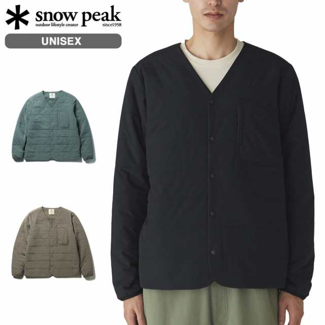 SNOW PEAK FLEXIBLE INSULATED CARDIGAN スノーピーク フレキシブル インシュレイテッド カーディガン メンズ レディース SW-24AU001