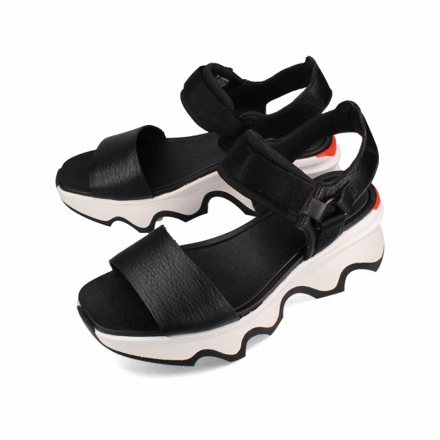 SOREL KINETIC IMPACT Y-STRAP HIGH SANDAL ソレル キネティックインパクトワイストラップハイサンダル レディース BLACK/SEA SALT ブラ