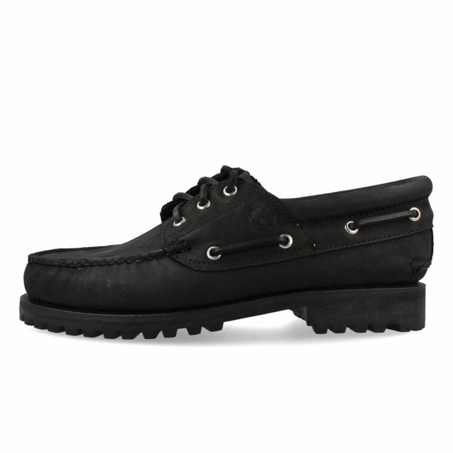 TIMBERLAND AUTHENTICS 3EYE CLASSIC LUG ティンバーランド オーセンティックス 3アイ ラグ メンズ モカシン  BLACK ブラック 黒 A5RWM｜au PAY マーケット