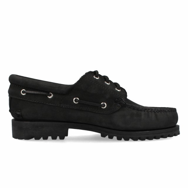 TIMBERLAND AUTHENTICS 3EYE CLASSIC LUG ティンバーランド オーセンティックス 3アイ ラグ メンズ モカシン  BLACK ブラック 黒 A5RWM｜au PAY マーケット