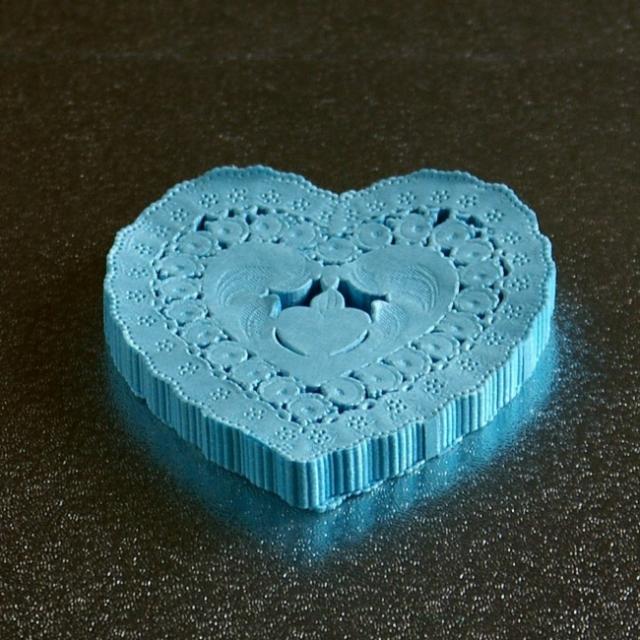 レースペーパー カラーレースペーパー ハート ブルー 10cm 1枚入 おしゃれ かわいい 送料無料 の通販はau Pay マーケット やかん屋