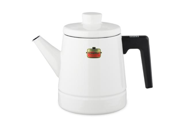 やかん おしゃれ ホーロー Ih対応 コーヒーポット ソリッド 1 6l ホワイト 富士ホーロー ハニーの通販はau Pay マーケット やかん屋