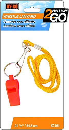 Hy-Ko Prod Co 21' Nyl Lanyard/Whistle Kc161 Key Hook/Ring(中古品)