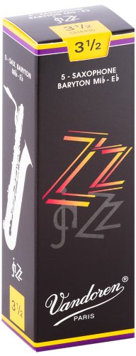 バンドーレン バリトンサクソフォンリード ズィーズィー(ZZ) 硬さ:3-1/2 (5(中古品)