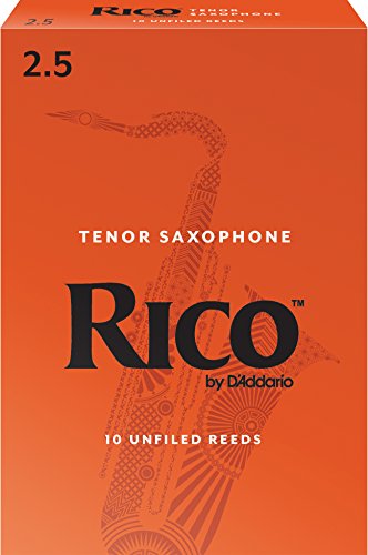 RICO リード テナーサクソフォーン 強度:2.5(10枚入)アンファイルド RKA102(中古品)