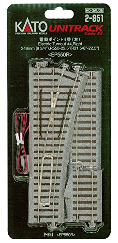 KATO HOゲージ 電動ポイント4番 右 2-851 鉄道模型用品(中古品)