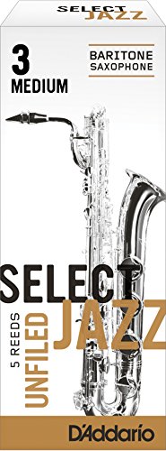 RICO リード ジャズセレクト バリトンサクソフォーン ミディアム 強度:3M(5(中古品)