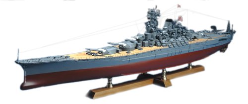 ウッディジョー 1/250 戦艦 大和 木製模型 組立キット(中古品)