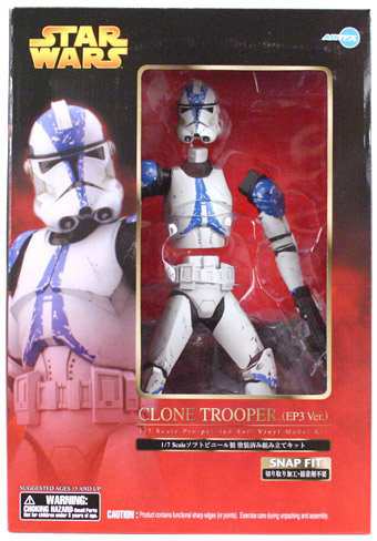 STAR WARS　ARTFX　CLONE TROOPER(EP3 Ver.)　1/7　ソフビ製塗装済み簡易組(中古品)