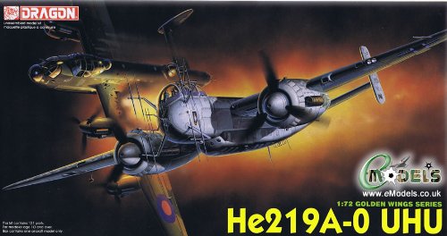 ドラゴン 1/72 ハインケル He219A-0 ウーフー プラモデル(中古品)の通販は 5,519円