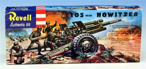 ドイツレベル ノンスケール 105mm ホイッツァー野砲 復刻版 プラモデル(中古品)