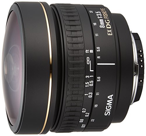 SIGMA 単焦点魚眼レンズ 8mm F3.5 EX DG CIRCULAR FISHEYE ニコン周魚(中古品)