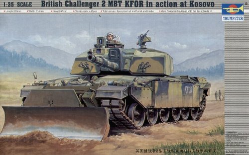トランペッター 1/35 イギリス陸軍 チャレンジャー2 コソボVer プラモデル(中古品)