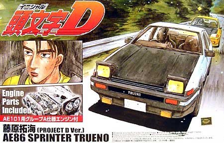 青島文化教材社 1/24 頭文字 イニシャル D No.01 藤原拓海 86トレノ プロジ(中古品)