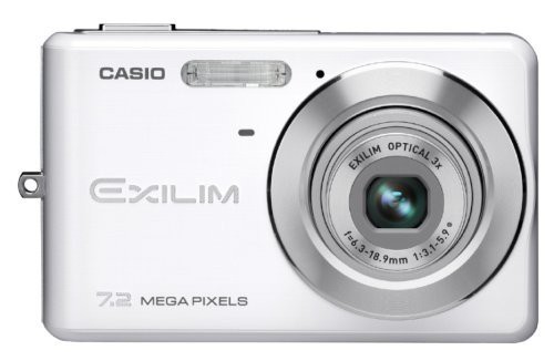 CASIO デジタルカメラ EXILIM (エクシリム) ZOOM ホワイト EX-Z77WE(中古品)