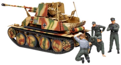 タミヤ 1/35 ドイツ対戦車自走砲マーダーIII (Pak36) 野戦整備セット(中古品)