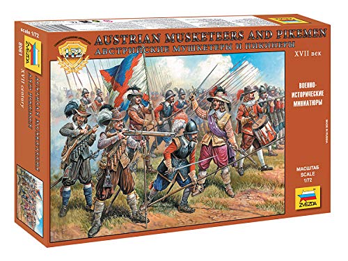 ズベズダ 1/72 オーストリー マスケット／槍兵 ZVE8061(中古品)