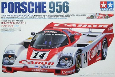 タミヤ 1/24 ポルシェ956(キヤノンカラー) (１／２４ スポーツカー:24232)(中古品)