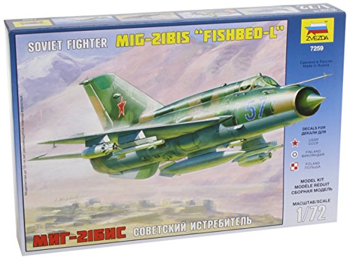 ズベズダ 1/72 ロシア軍 ミグ21 PF ソビエトファイター プラモデル ZV7259(中古品)