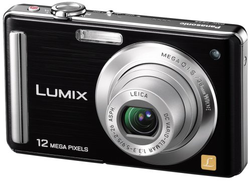 パナソニック デジタルカメラ LUMIX (ルミックス) FS25 ブラック DMC-FS25-(中古品)