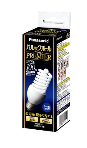 パナソニック パルックボールプレミア D25形 クール色 電球100形タイプ 口 （中古品）