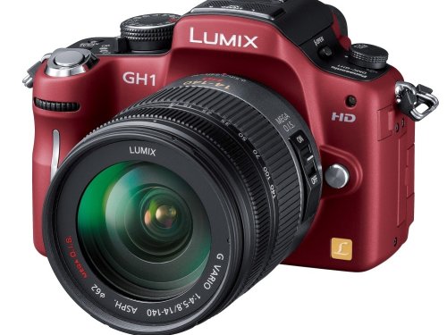 パナソニック デジタル一眼カメラ LUMIX GH1 レンズキットコンフォートレッ(中古品)