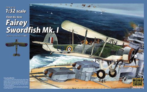 トランペッター モノクローム 1/32 フェアリー ソードフィッシュMK.I プラ (中古品)