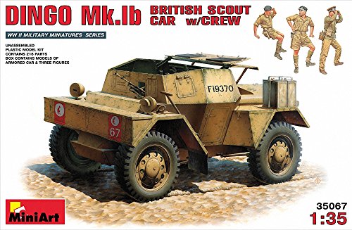 ミニアート 1/35 ディンゴ イギリススカウトカーMk.1b フィギュア3体入 MA3(中古品)