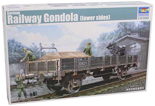 トランペッター 1/35 ドイツ軍用 低側無蓋貨車 01518(品) 模型・プラモデル