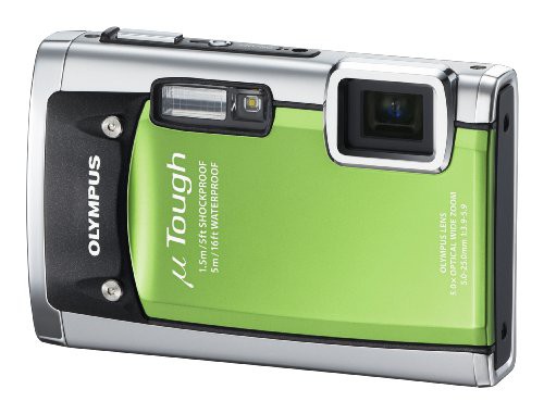 OLYMPUS 防水デジタルカメラ μ TOUGH 6020 グリーン μ TOUGH-6020 GRN(中古品)