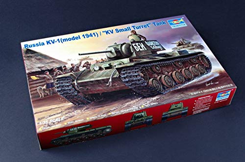 トランペッター 1/35 KV-1 1941年型KV小型砲塔 プラモデル(中古品)