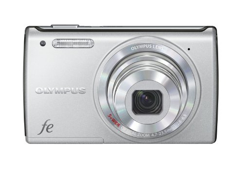 OLYMPUS デジタルカメラ FE-5050 シルバー 光学5倍ズーム FE-5050 SLV(中古品)