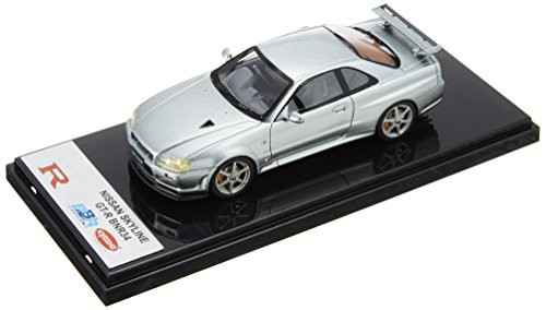 京商オリジナル 1/43 ニッサンスカイライン R34 (BBR) /シルバー 完成品(中古品)