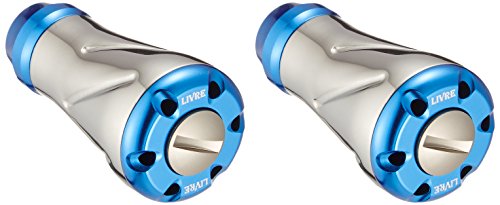 LIVRE(リブレ) リール ノブ単体(フォルテ) 2個 (シルバー+ブルーC)(中古品)