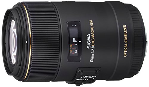 SIGMA 単焦点マクロレンズ MACRO 105mm F2.8 EX DG OS HSM シグマ用 フルサ(中古品)