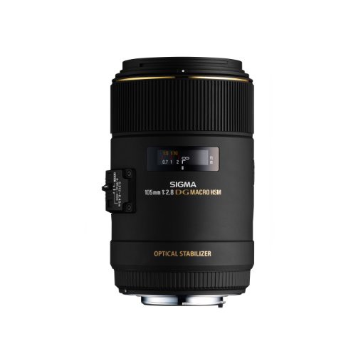 SIGMA 単焦点マクロレンズ MACRO 105mm F2.8 EX DG OS HSM ソニー用 フルサ(中古品)