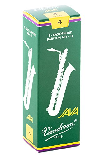 バンドーレン バリトンサクソフォンリード ジャバ(JAVA) 硬さ:4 (5枚入)(中古品)