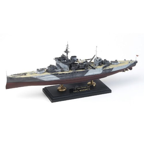 アカデミー 1/350 イギリス戦艦 HMS ウォースパイト AM14105 プラモデル(中古品)