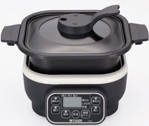 TIGER マイコンテーブルクッカー クリームホワイト CQC-A070-WR(中古品)