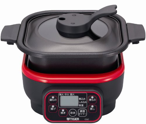 タイガー マイコンテーブルクッカー トマトレッド CQC-A070-RT(中古品)の通販は