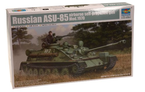 トランペッター 1/35 ソビエト軍 ASU-85 空挺対戦車自走砲 1970年型 プラモ(中古品)