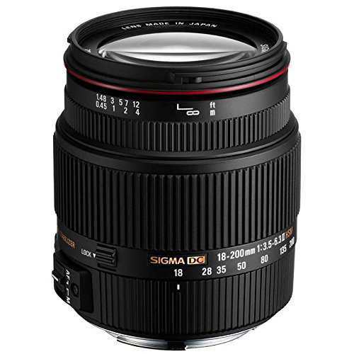 SIGMA 高倍率ズームレンズ 18-200mm F3.5-6.3IIDC OS HSM キヤノン用 APS-C(中古品)