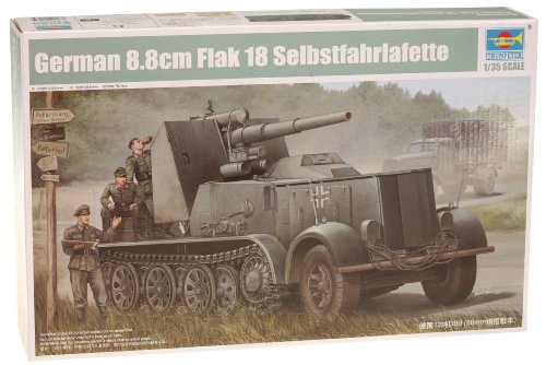 トランペッター 1/35 ドイツ軍 12tハーフトラック 88mmFlak18自走砲 “ナー(中古品)