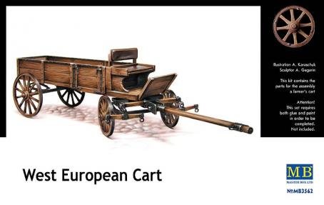 マスターボックス 1/35 フランス式農業用馬車4輪 馬無し MB3562(中古品)