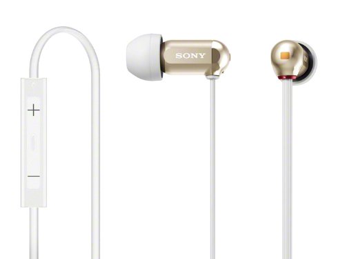 SONY カナル型イヤホン リモコン・マイク付 ゴールド XBA-10IP/N(中古品) 8,378円